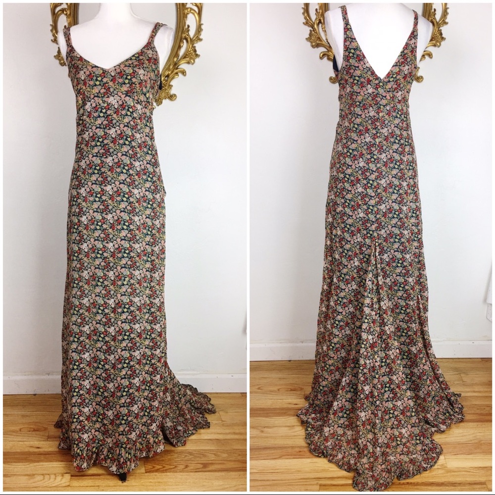 Willow & Clay Floral Print Maxi Dress Size S